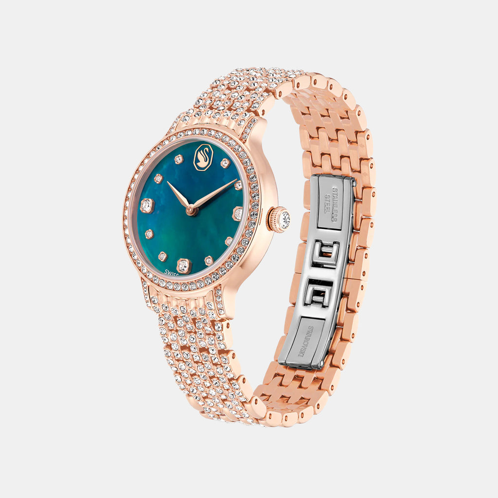 Imber Women Quartz Green Mother Of Pearl Dial Analog Metal Watch 5746221