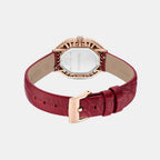Matrix Women Quartz White Dial Analog Leather Watch 5746375