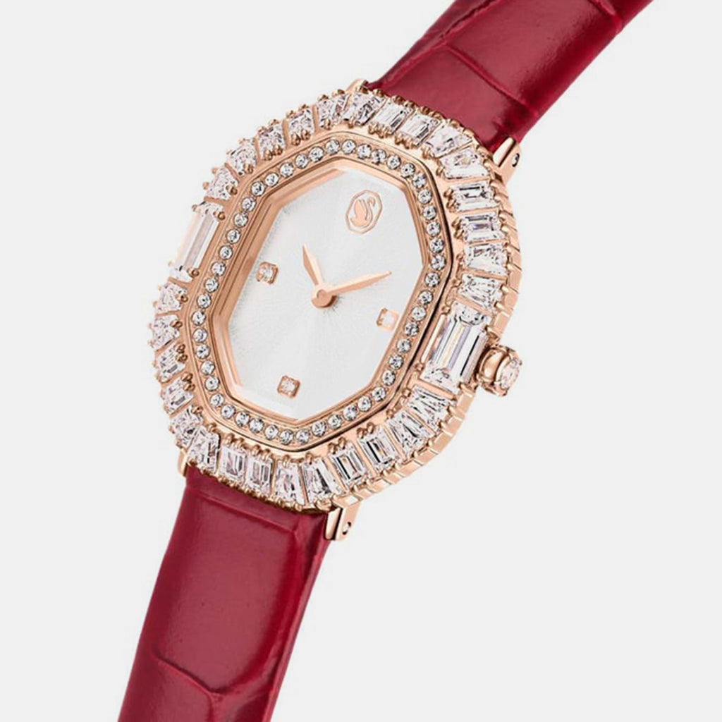 Matrix Women Quartz White Dial Analog Leather Watch 5746375