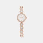 Una Angelic Women Quartz White Dial Analog Stainless Steel Watch 5753309