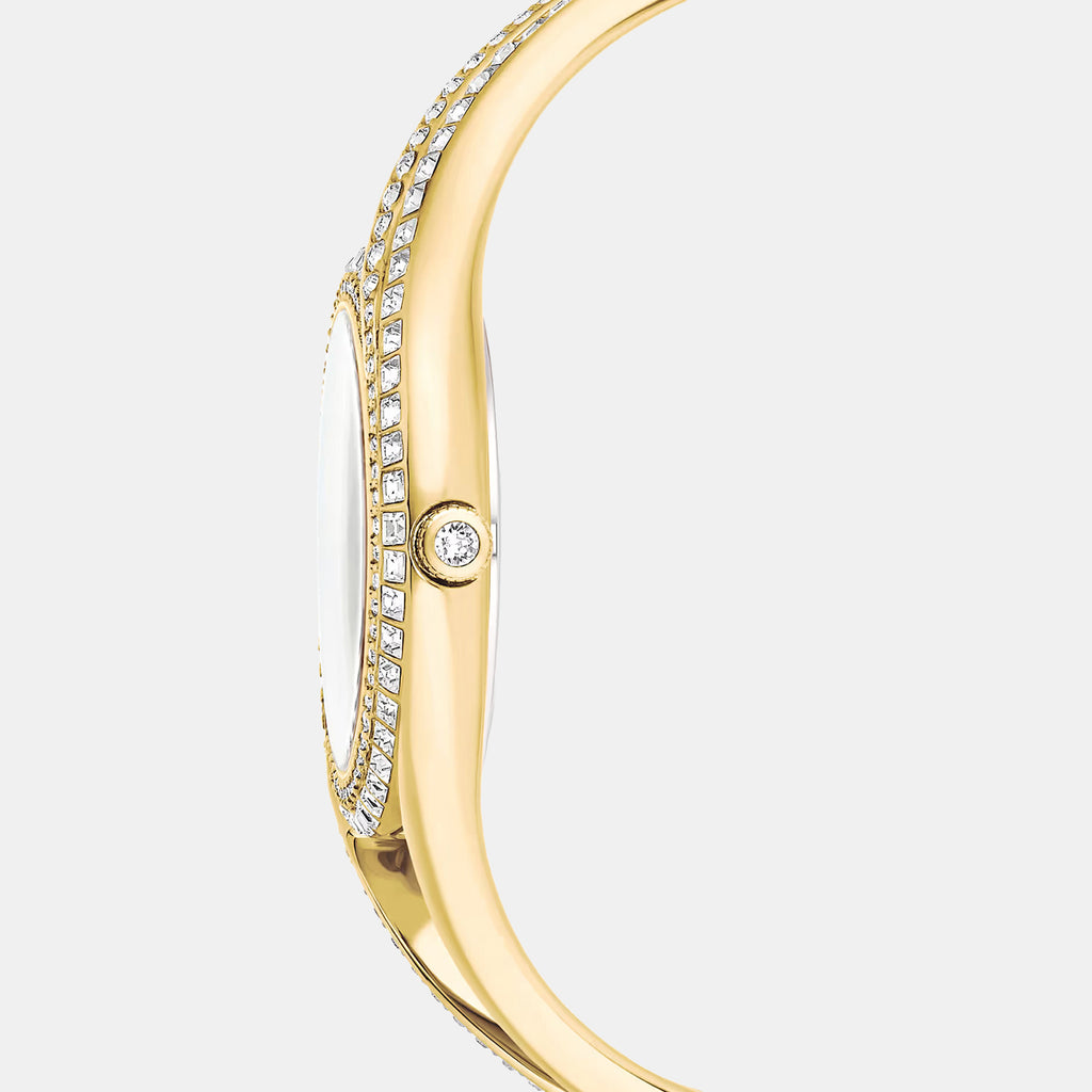 Hyperbola Women Quartz Gold Dial Analog Stainless Steel Watch 5754534
