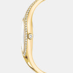 Hyperbola Women Quartz Gold Dial Analog Stainless Steel Watch 5754534