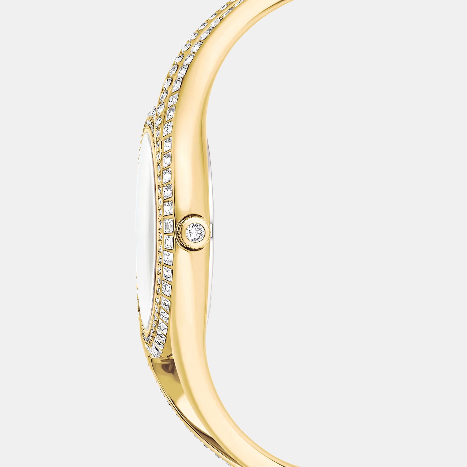 Hyperbola Women Quartz Gold Dial Analog Stainless Steel Watch 5754534