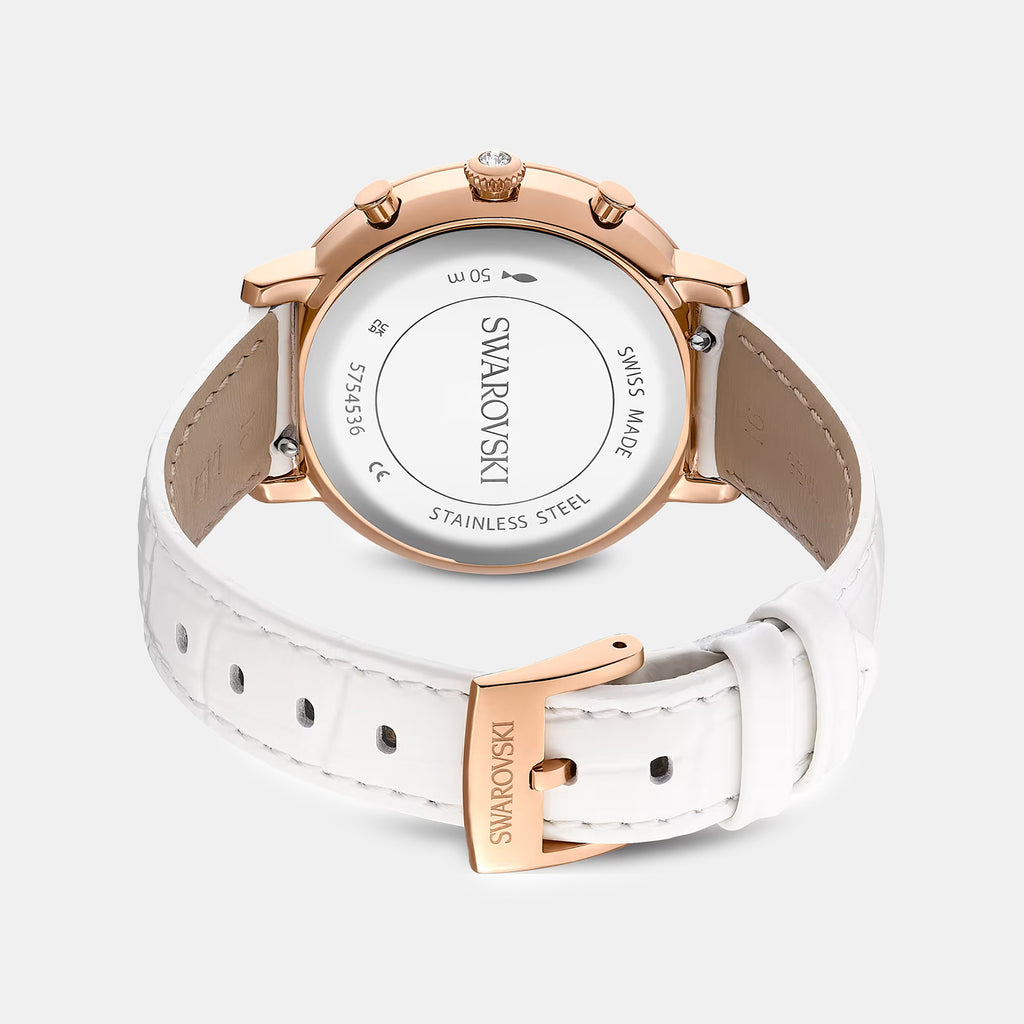 Matrix Tennis Women Quartz Rose Gold Dial Analog Leather Watch 5754536