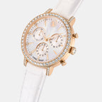 Matrix Tennis Women Quartz Rose Gold Dial Analog Leather Watch 5754536