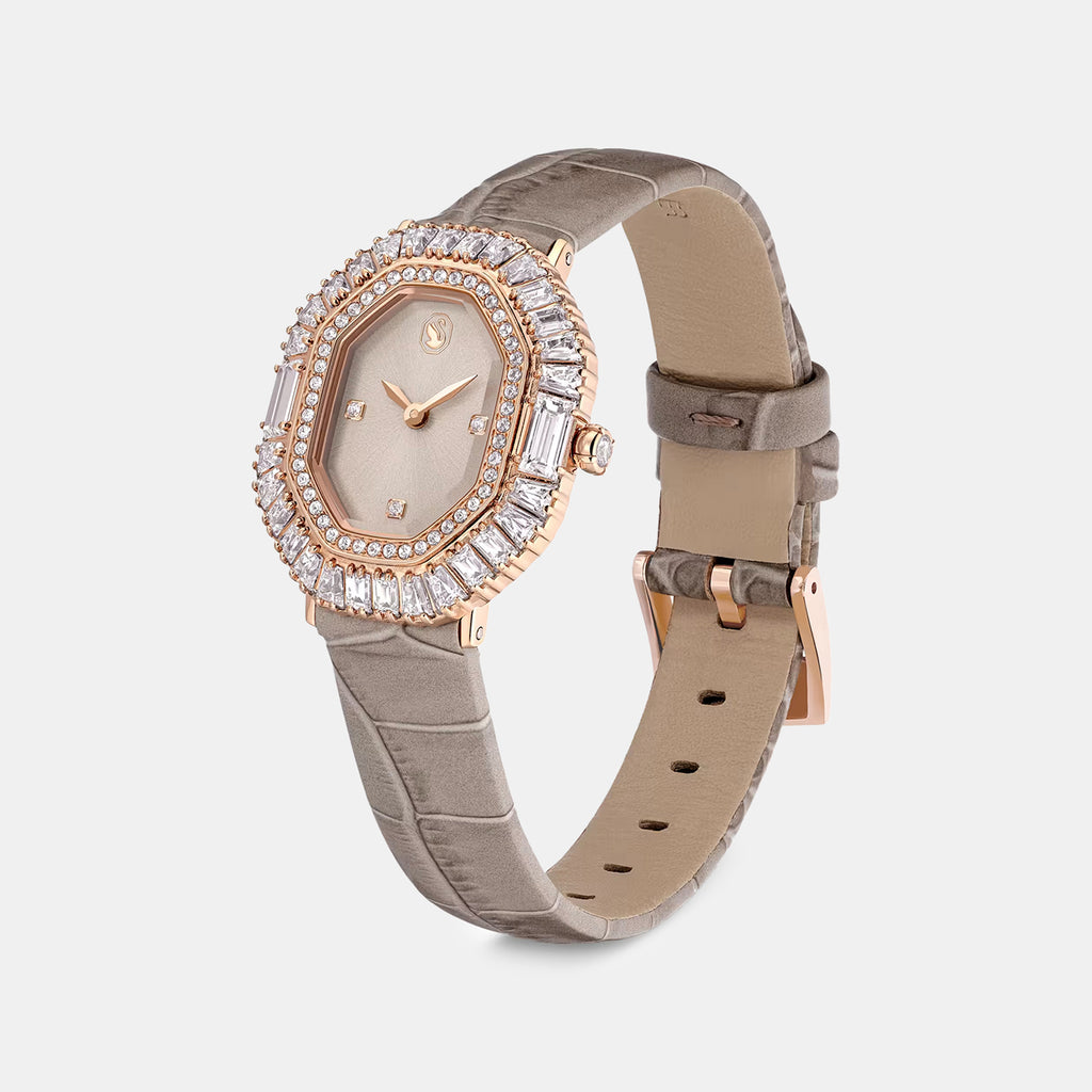Matrix Women Quartz Beige Dial Analog Leather Watch 5755686