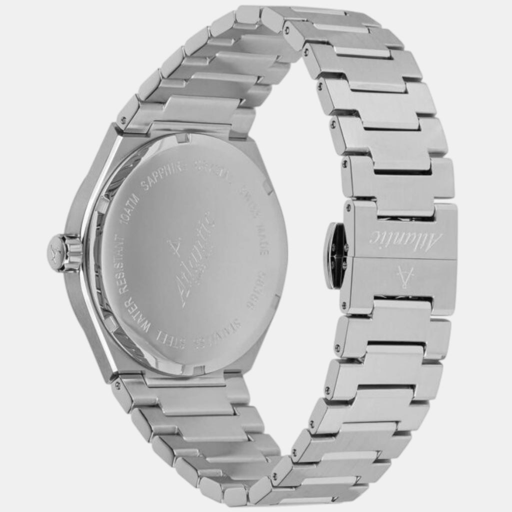 Men Quartz Silver Dial Analog Stainless Steel Watch 58366.41.21