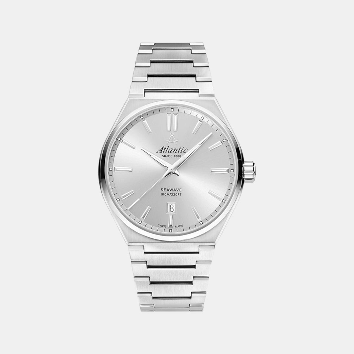 Men Quartz Silver Dial Analog Stainless Steel Watch 58366.41.21