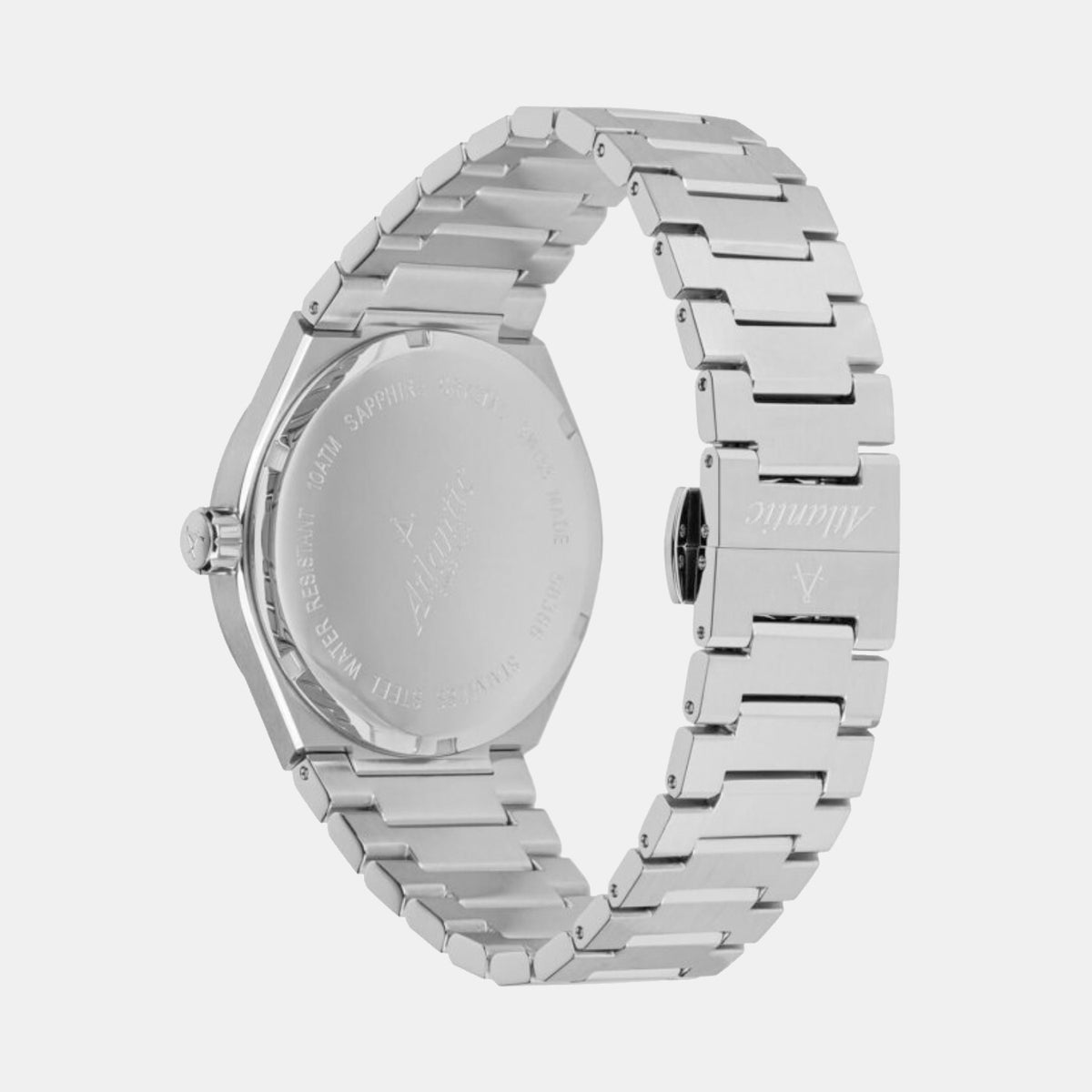 Atlantic Men Quartz Blue Dial Analog Stainless Steel Watch 58366.41.51-5