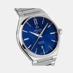 Atlantic Men Quartz Blue Dial Analog Stainless Steel Watch 58366.41.51-3