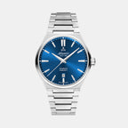 Atlantic Men Quartz Blue Dial Analog Stainless Steel Watch 58366.41.51-1