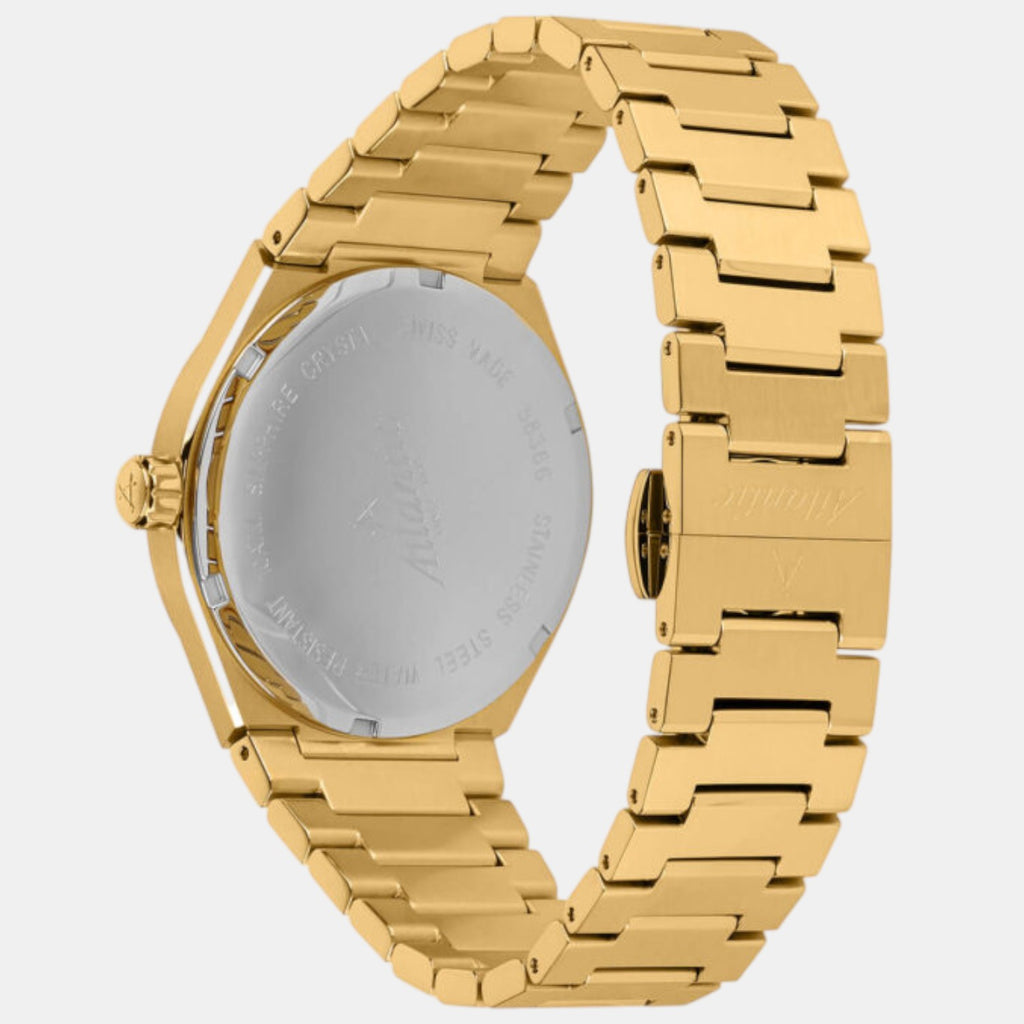 Seawave Men Quartz Gold Dial Analog Stainless Steel Watch 58366.45.31