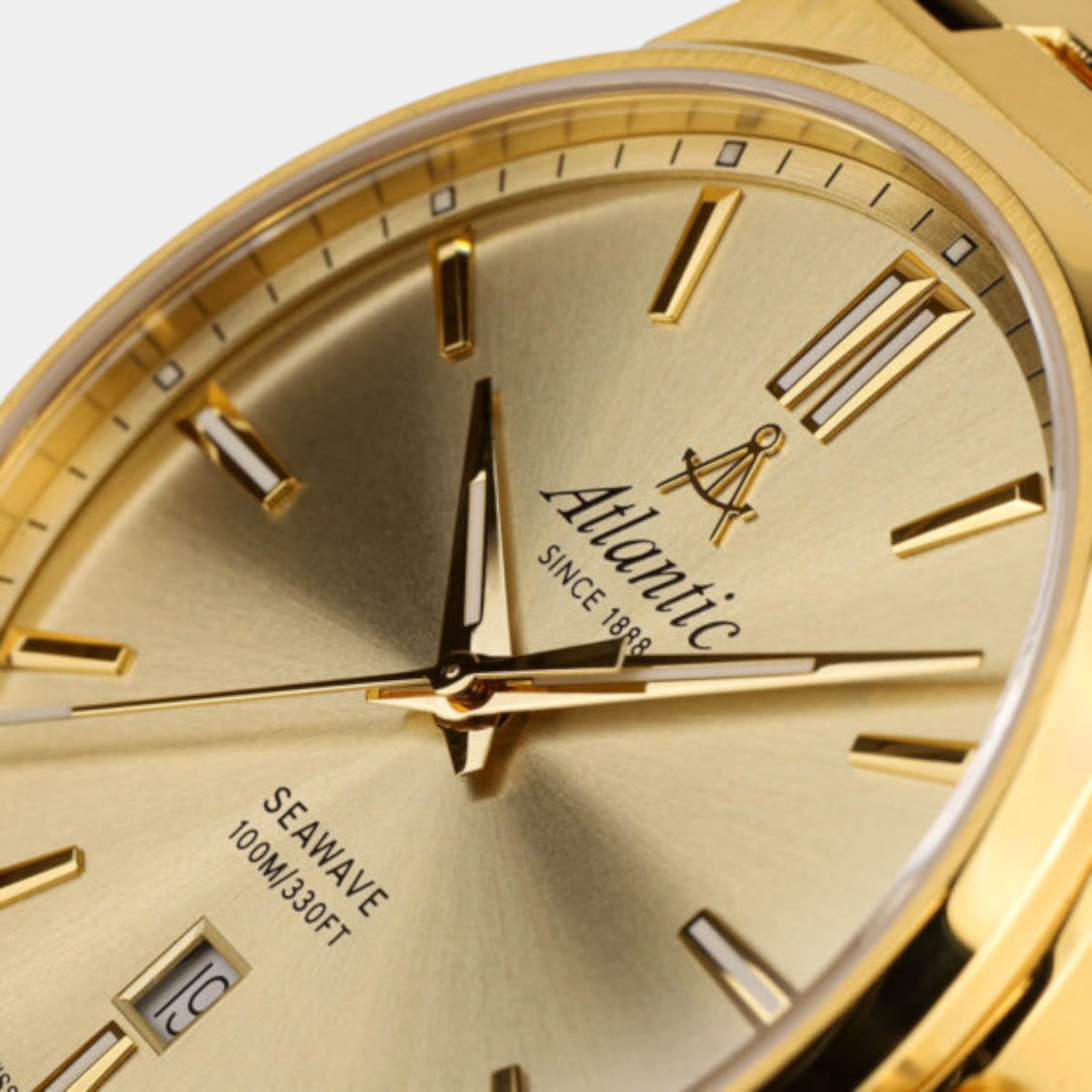 Seawave Men Quartz Gold Dial Analog Stainless Steel Watch 58366.45.31