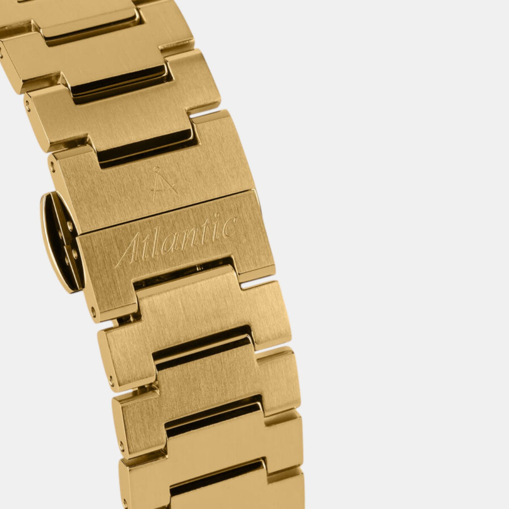 Seawave Men Quartz Gold Dial Analog Stainless Steel Watch 58366.45.31