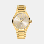 Seawave Men Quartz Gold Dial Analog Stainless Steel Watch 58366.45.31