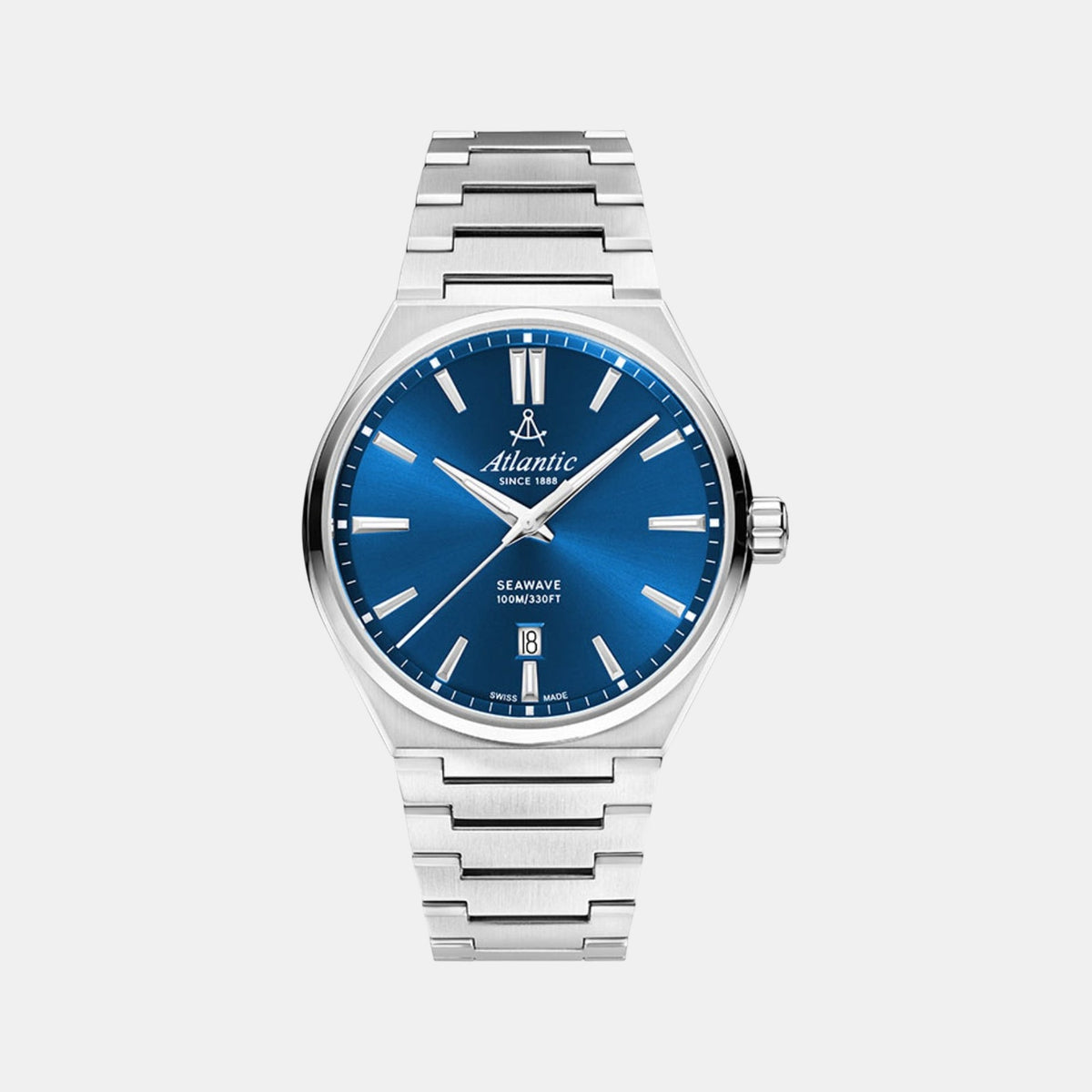 Men Quartz Blue Dial Analog Stainless Steel Watch 58366.41.51