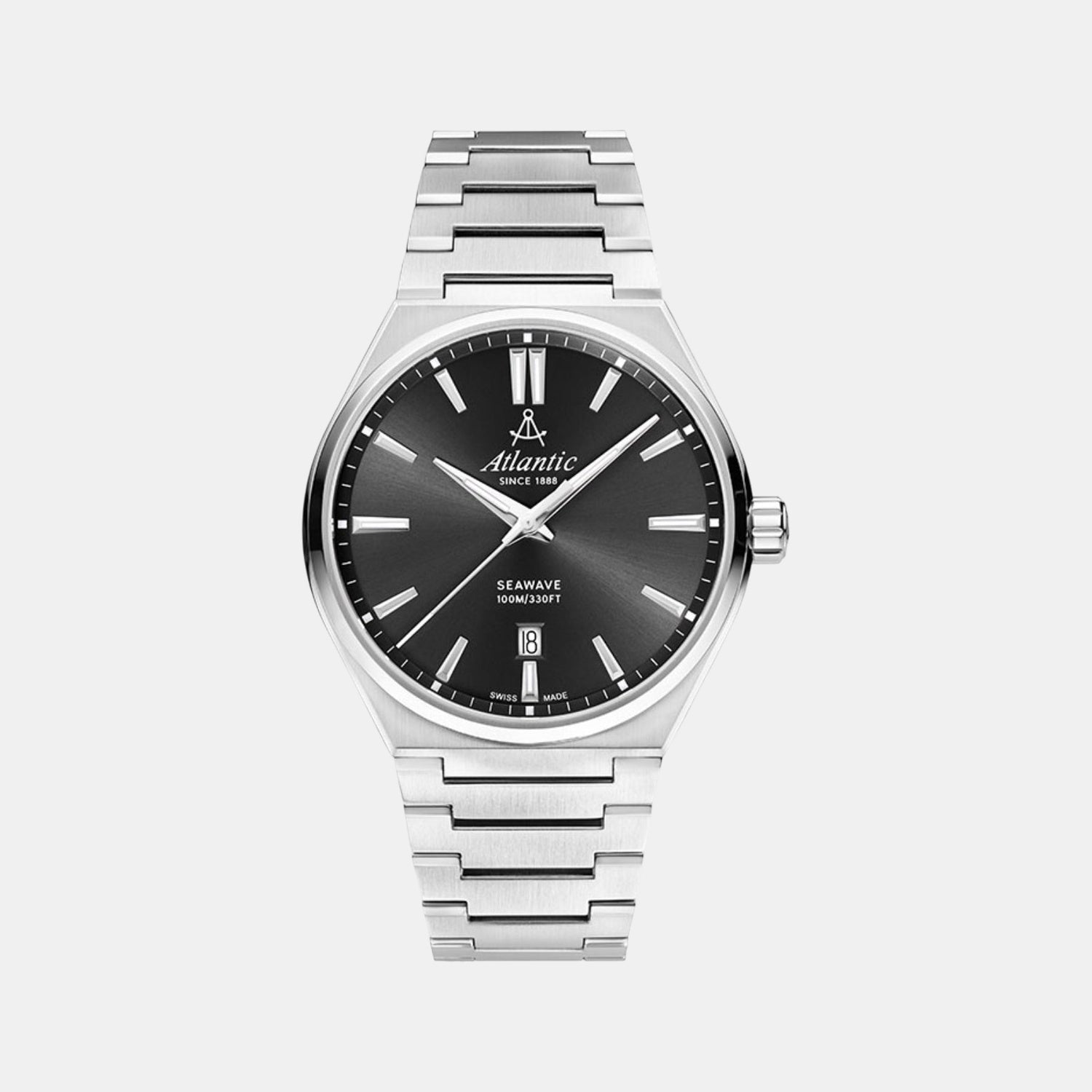 Men Quartz Black Dial Analog Stainless Steel Watch 58366.41.61