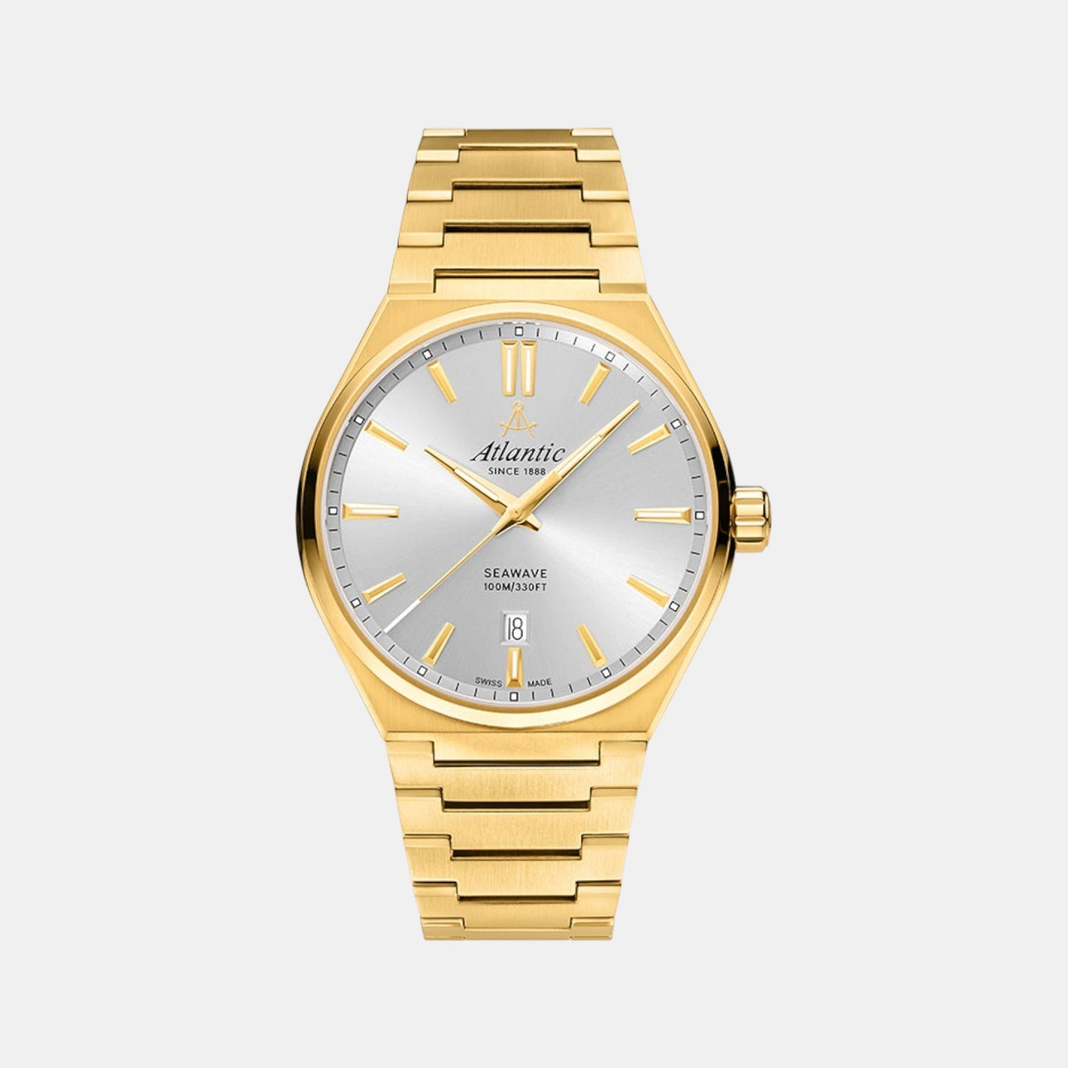 Men Quartz Silver Dial Analog Stainless Steel Watch 58366.45.21