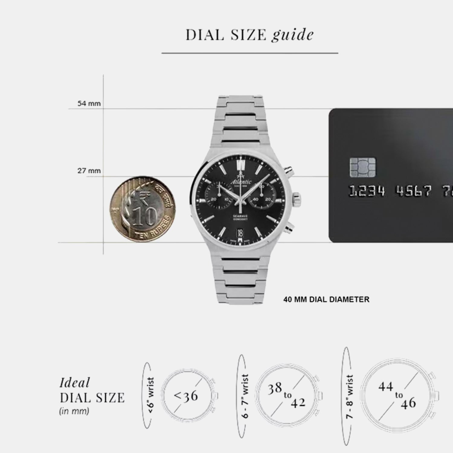 Men Quartz Black Dial Chronograph Stainless Steel Watch 58466.41.61