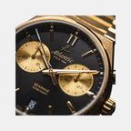 Seawave Men Quartz Black Dial Chronograph Stainless Steel Watch 58466.45.61