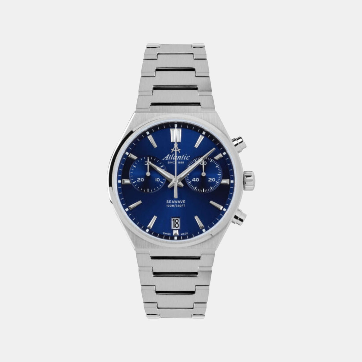 Men Quartz Blue Dial Analog Stainless Steel Watch 58466.41.51