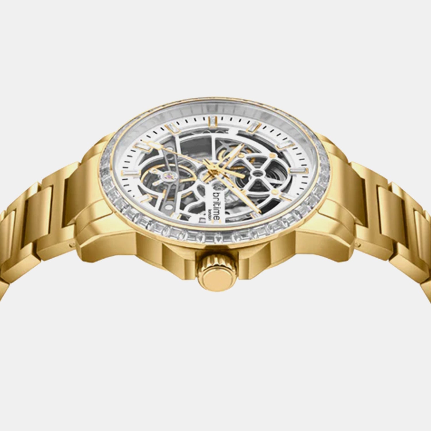 Vantor Men Automatic White Dial Analog Metal Watch 585-M20302