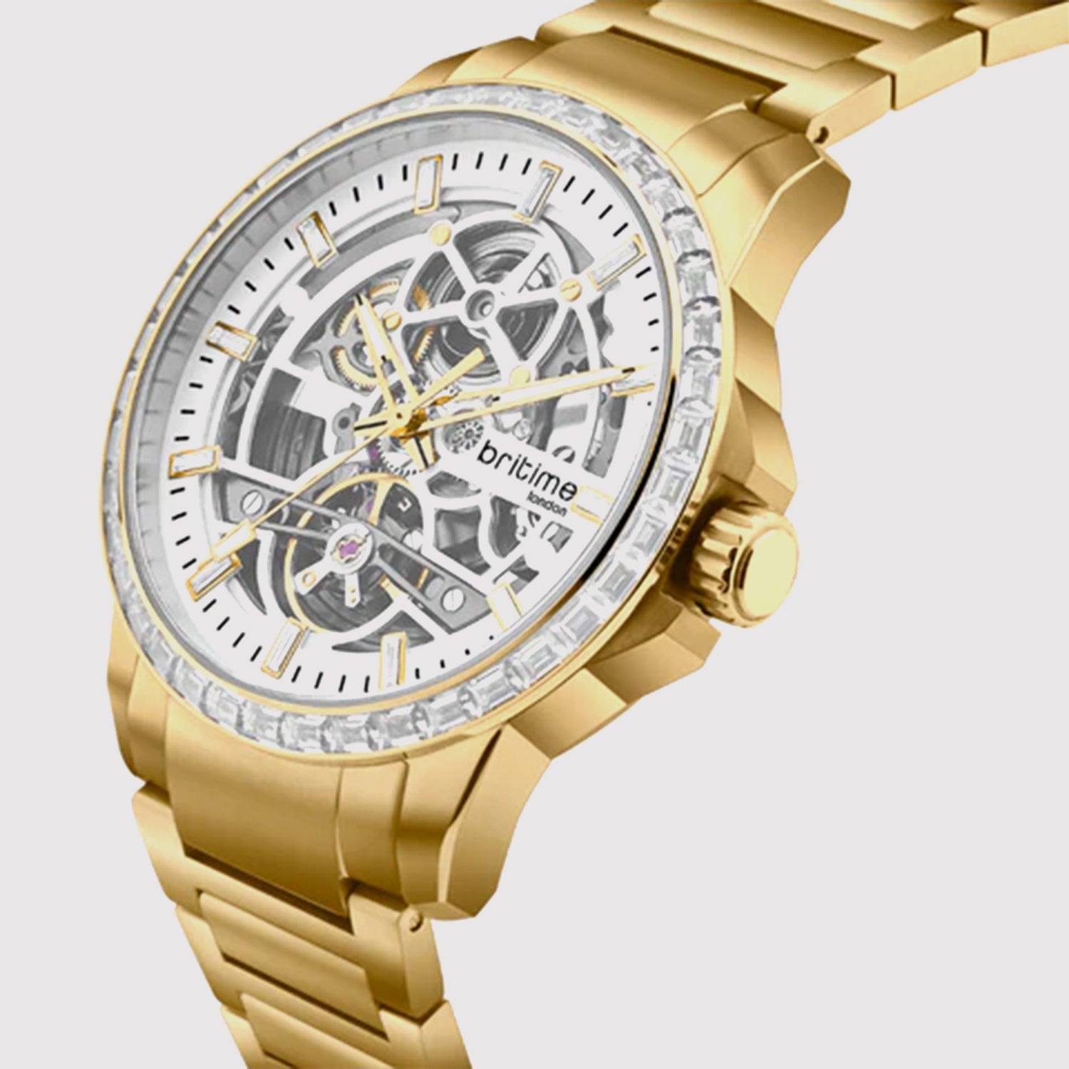 Vantor Men Automatic White Dial Analog Metal Watch 585-M20302