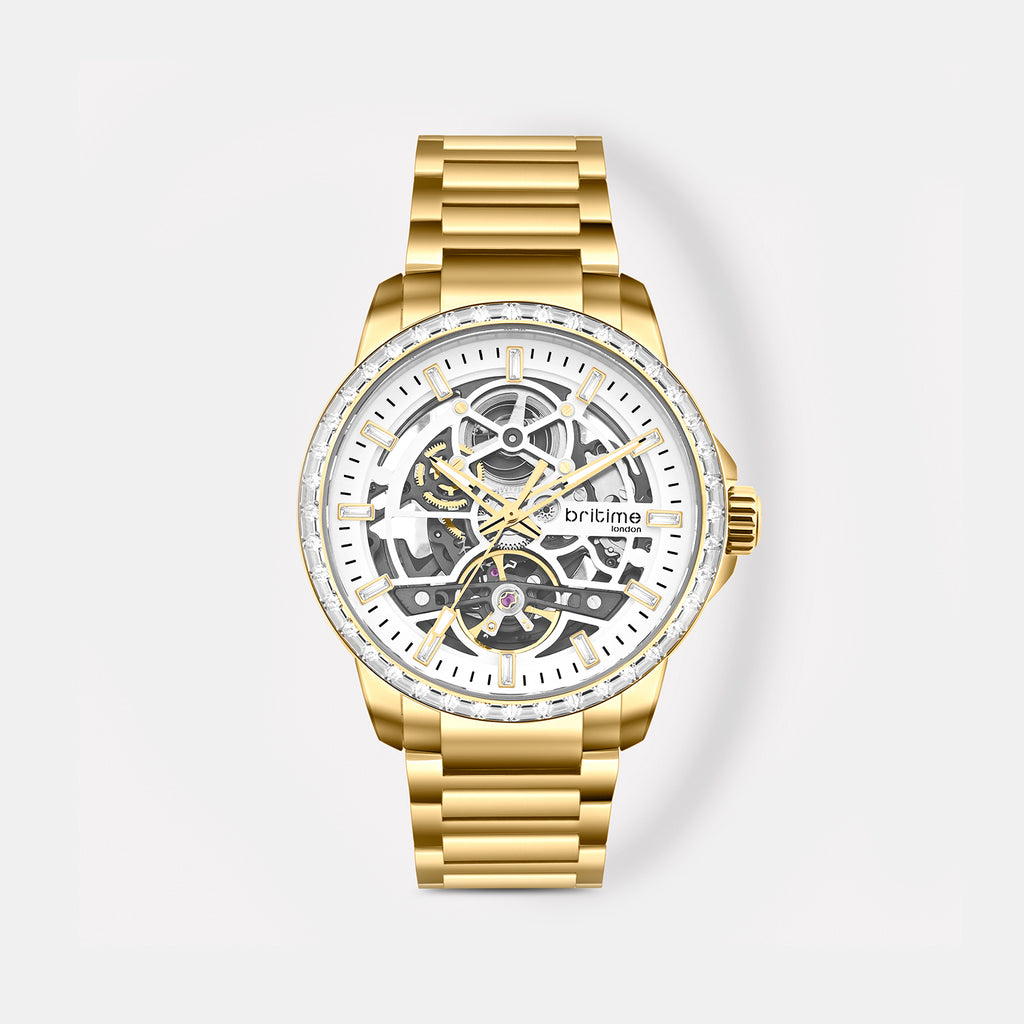 Vantor Men Automatic White Dial Analog Metal Watch 585-M20302