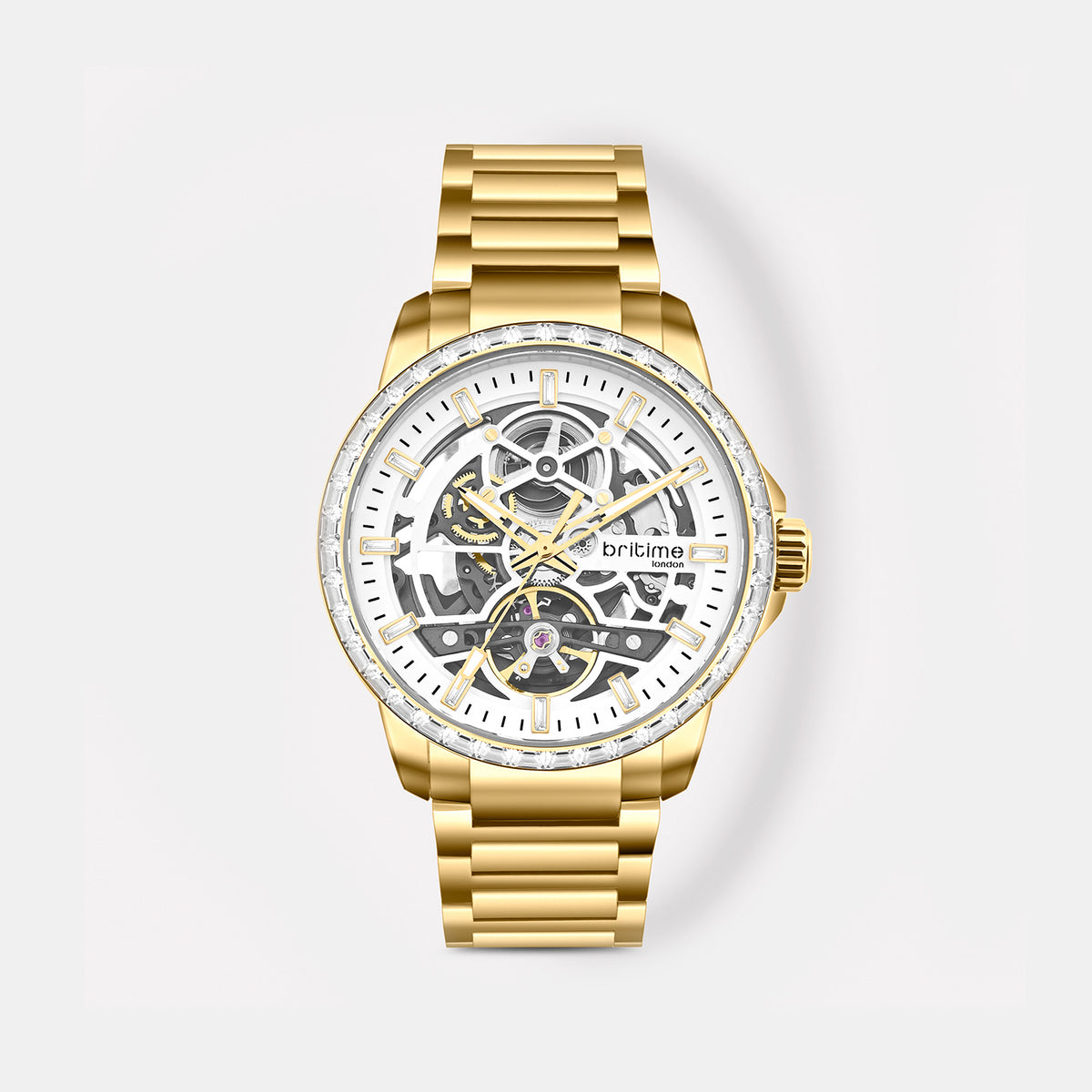 Vantor Men Automatic White Dial Analog Metal Watch 585-M20302