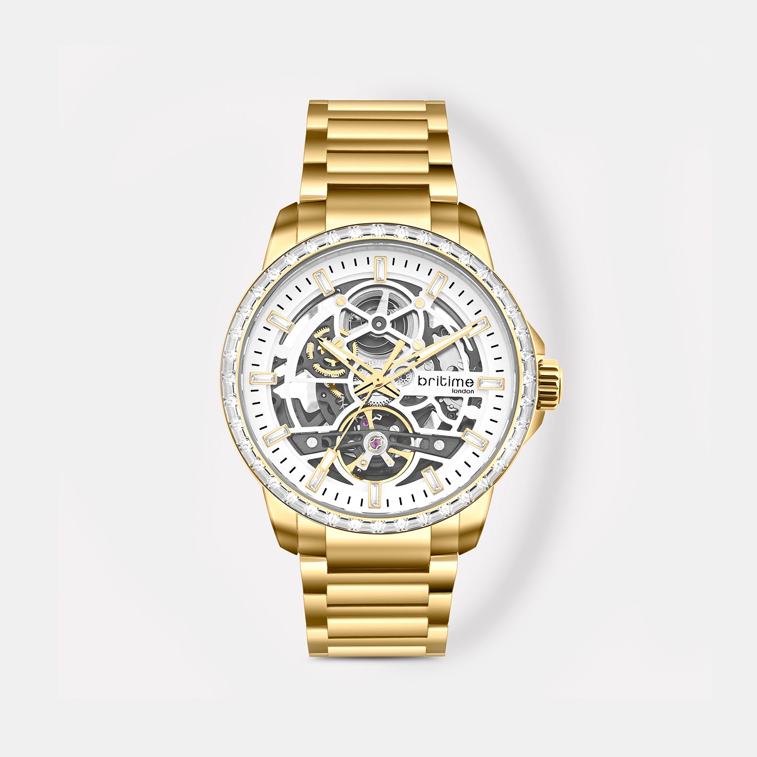 Vantor Men Automatic White Dial Analog Metal Watch 585-M20302