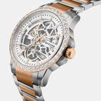 Vantor Men Automatic White Dial Analog Metal Watch 585-M30305