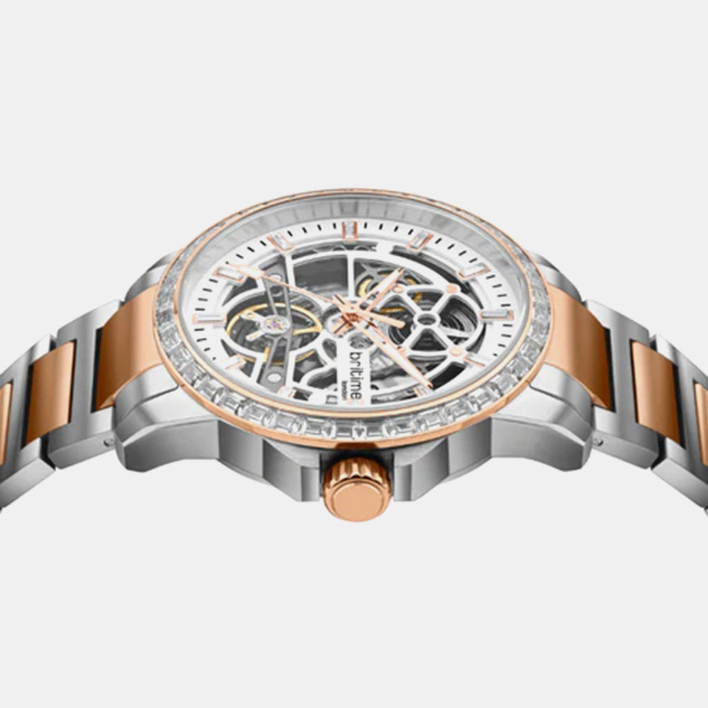 Vantor Men Automatic White Dial Analog Metal Watch 585-M30305