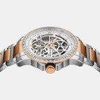 Vantor Men Automatic White Dial Analog Metal Watch 585-M30305
