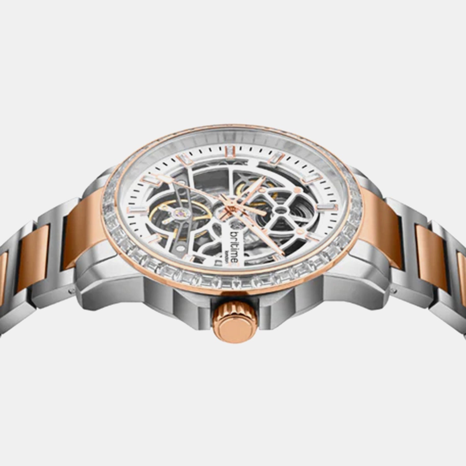 Vantor Men Automatic White Dial Analog Metal Watch 585-M30305