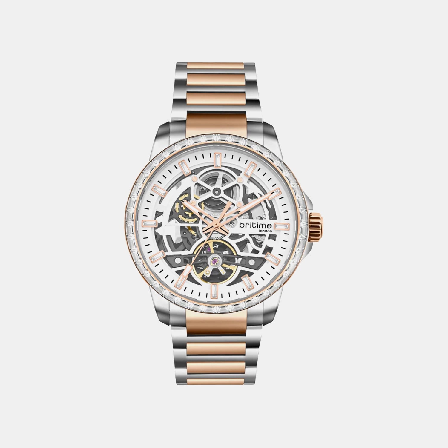 Vantor Men Automatic White Dial Analog Metal Watch 585-M30305