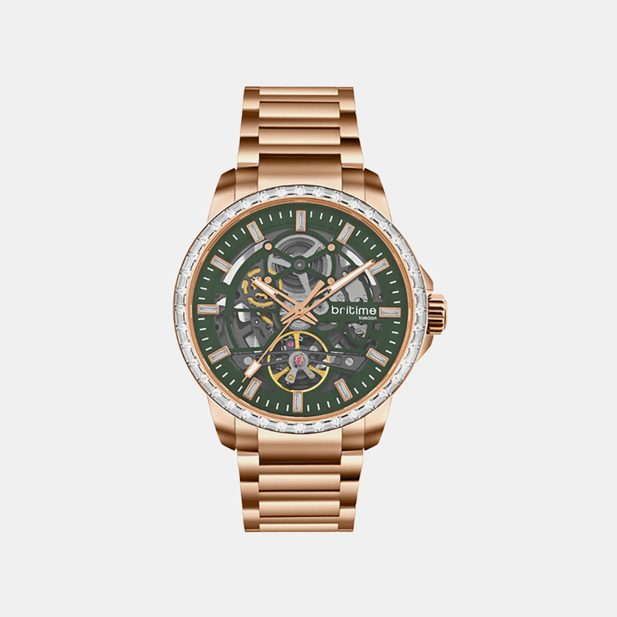 Vantor Men Automatic Green Dial Analog Metal Watch 585-M31403