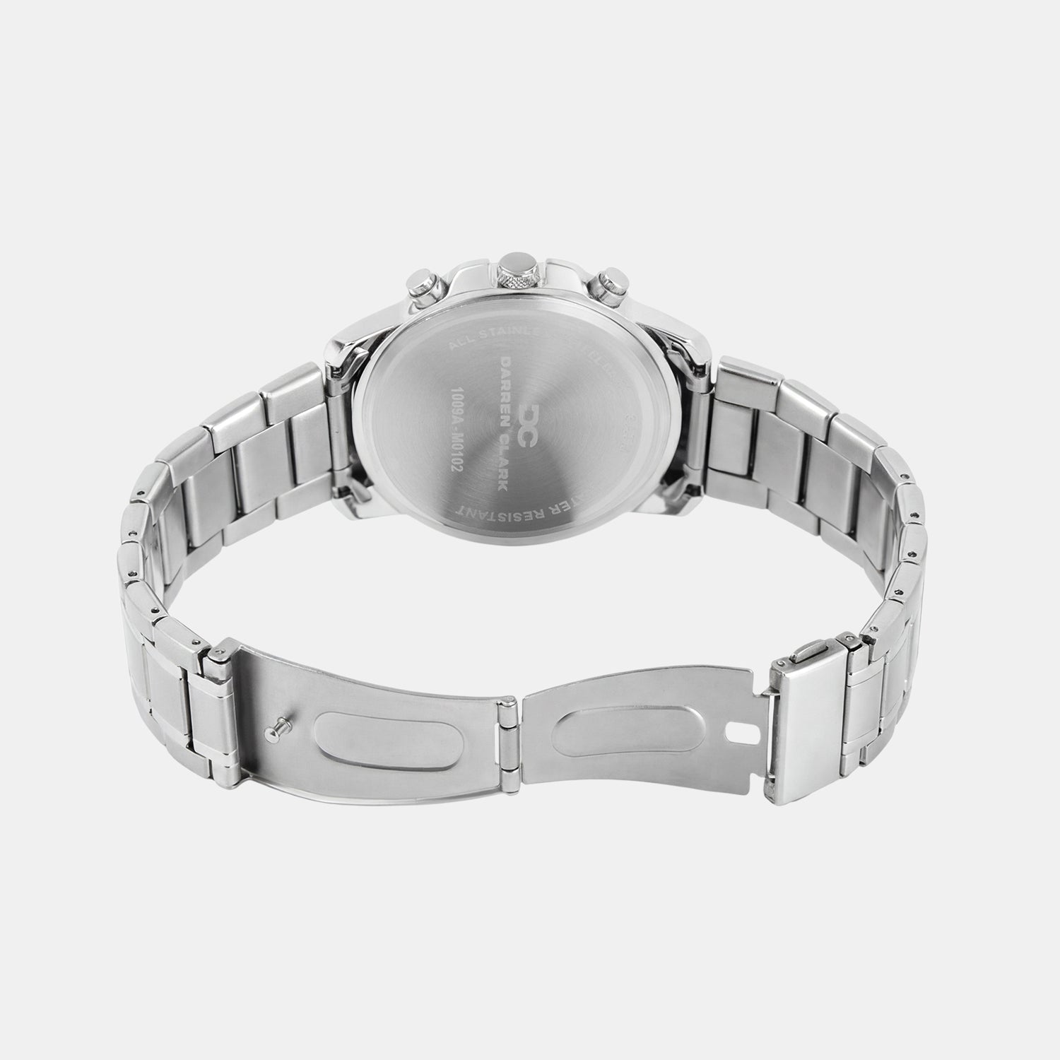 Men Quartz Silver Dial Multi-Function Metal Watch 1009A-M0102