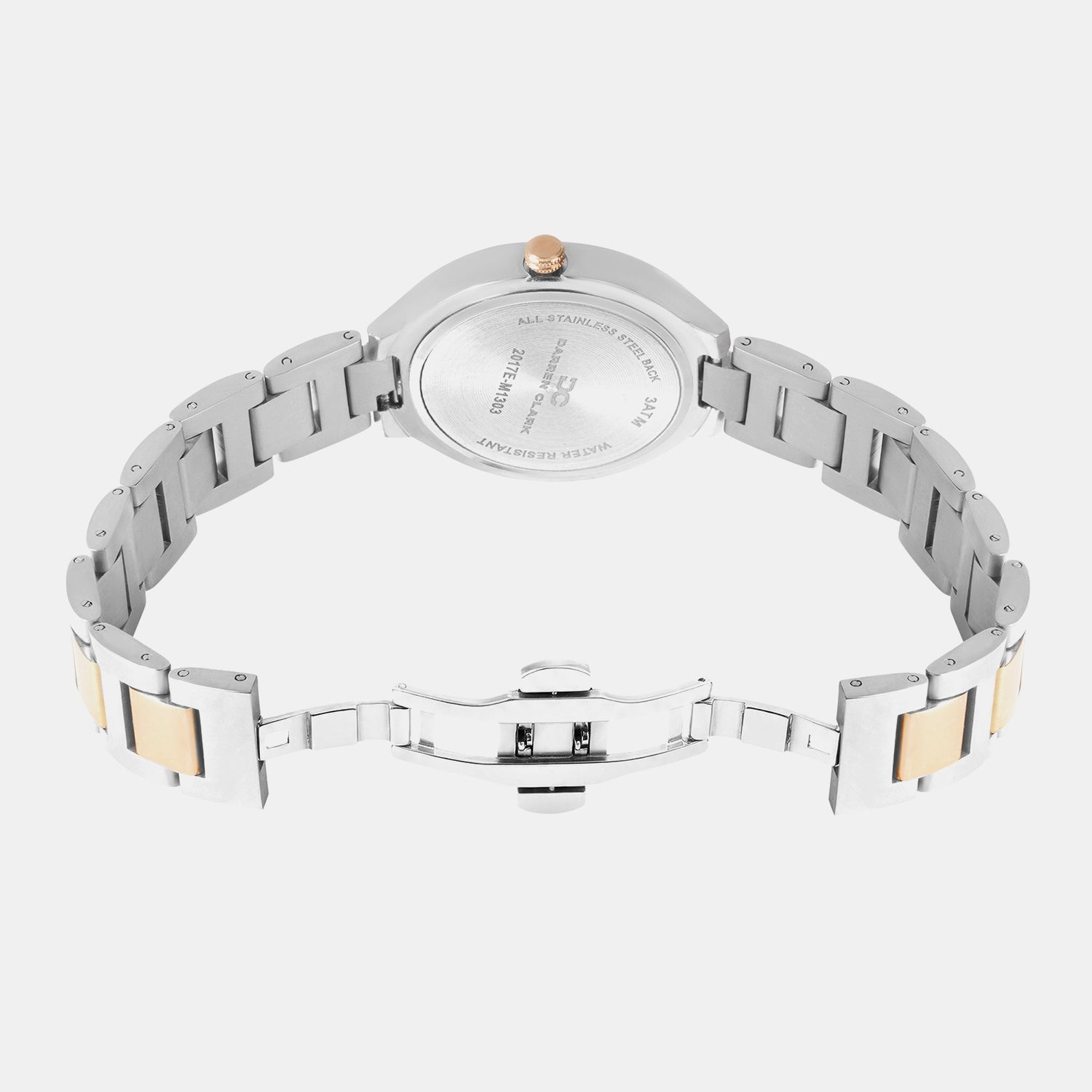 Women Quartz Silver Dial Analog Metal Watch 2017E-M1303