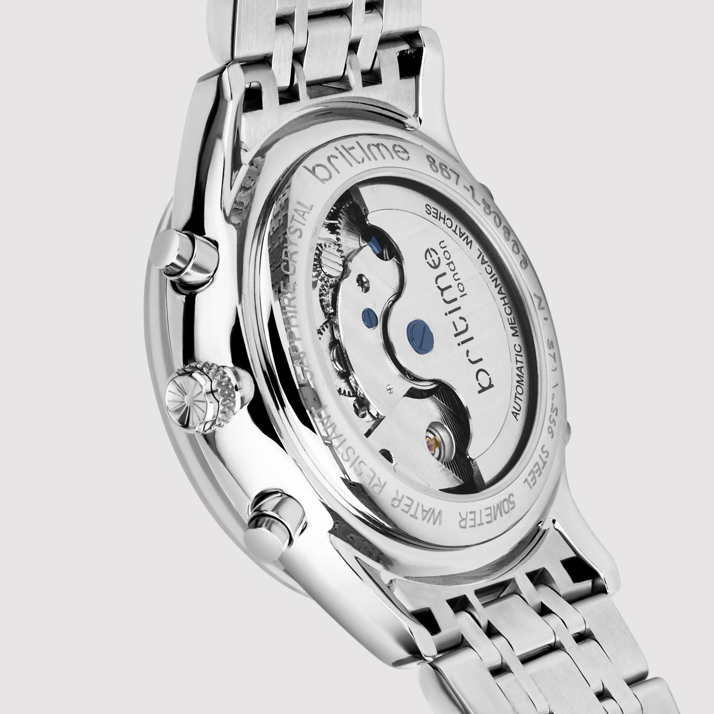 Celestial Men Automatic Silver Dial Multi-Function Stainless steel Watch 867-M10301