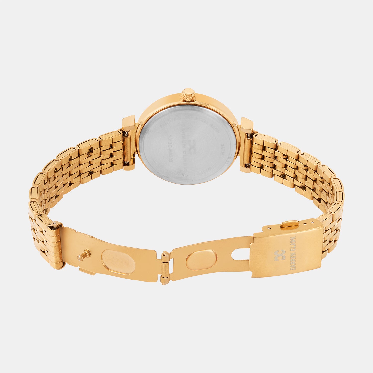 Women Quartz Silver Dial Analog Metal Watch 2013C-M0303