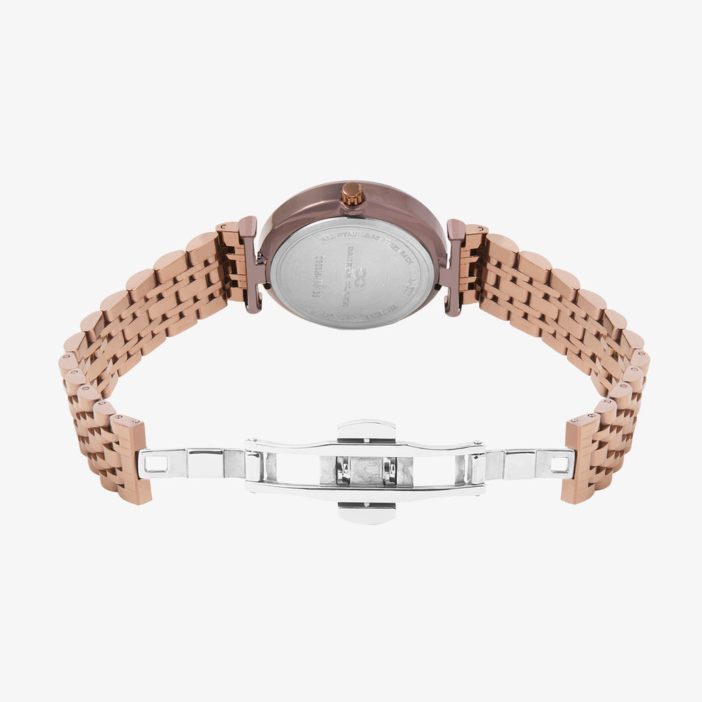 Women Quartz Brown Dial Analog Metal Watch 2003M-M0606