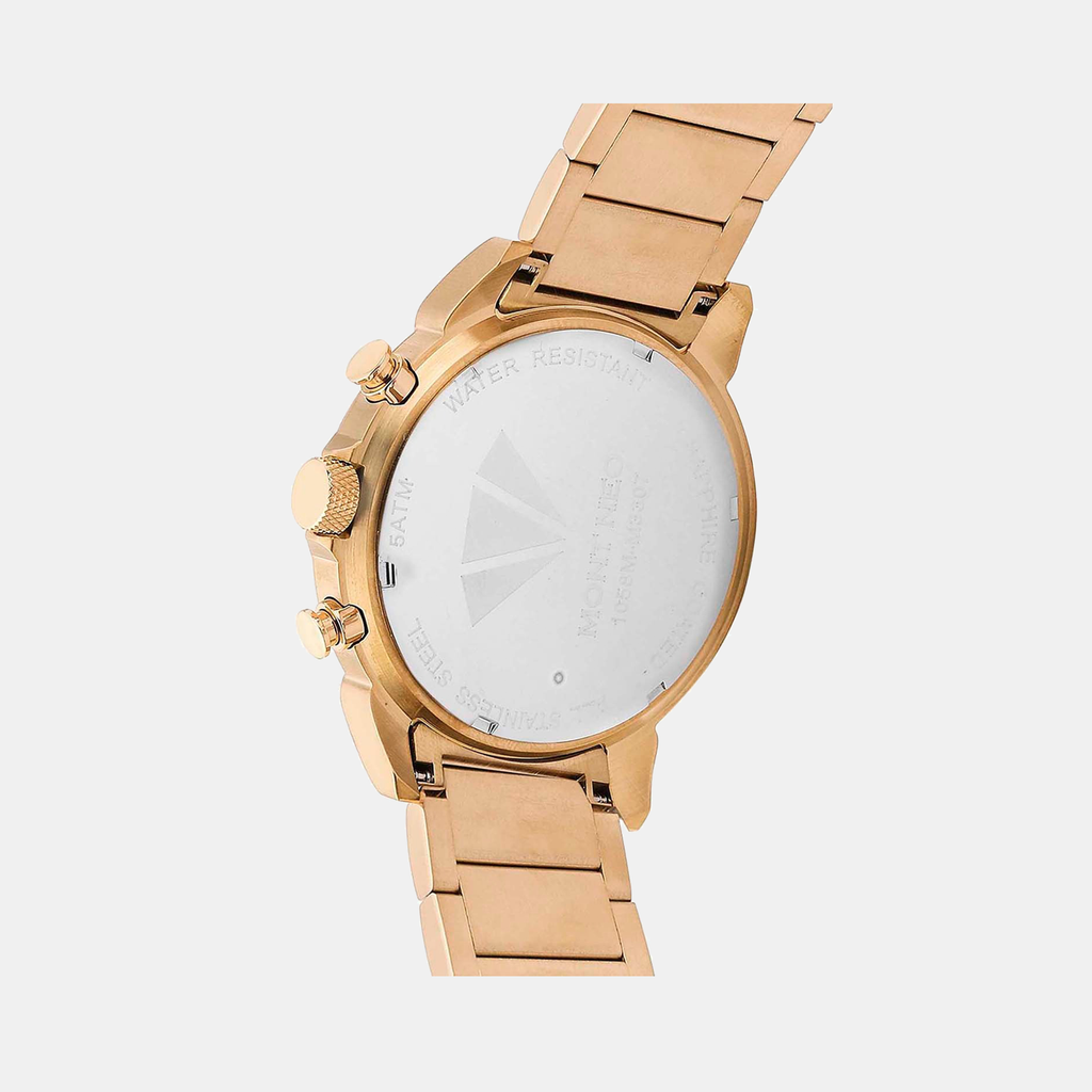 Mont Neo Men Round Rose Gold watch