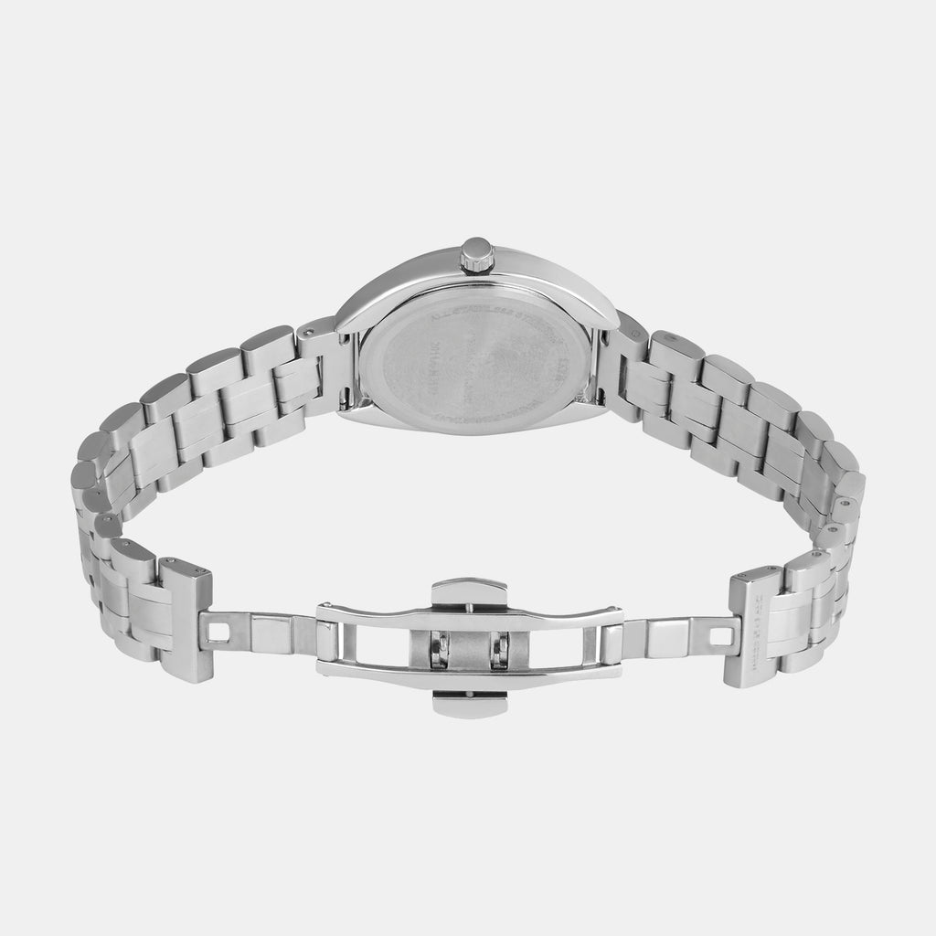 Women Quartz Sea Blue Mother Of Pearl Dial Analog Metal Watch 2011A-M0117