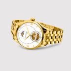 Men Automatic Silver Dial Analog Stainless Steel Watch 479-M20202