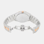 Men Quartz Silver Dial Analog Metal Watch 1016E-M1303