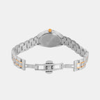 Women Quartz White Mother Of Pearl Dial Analog Metal Watch 2011E-M0101