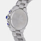 Men Quartz Blue Dial Chronograph Metal Watch 1033C-M1105