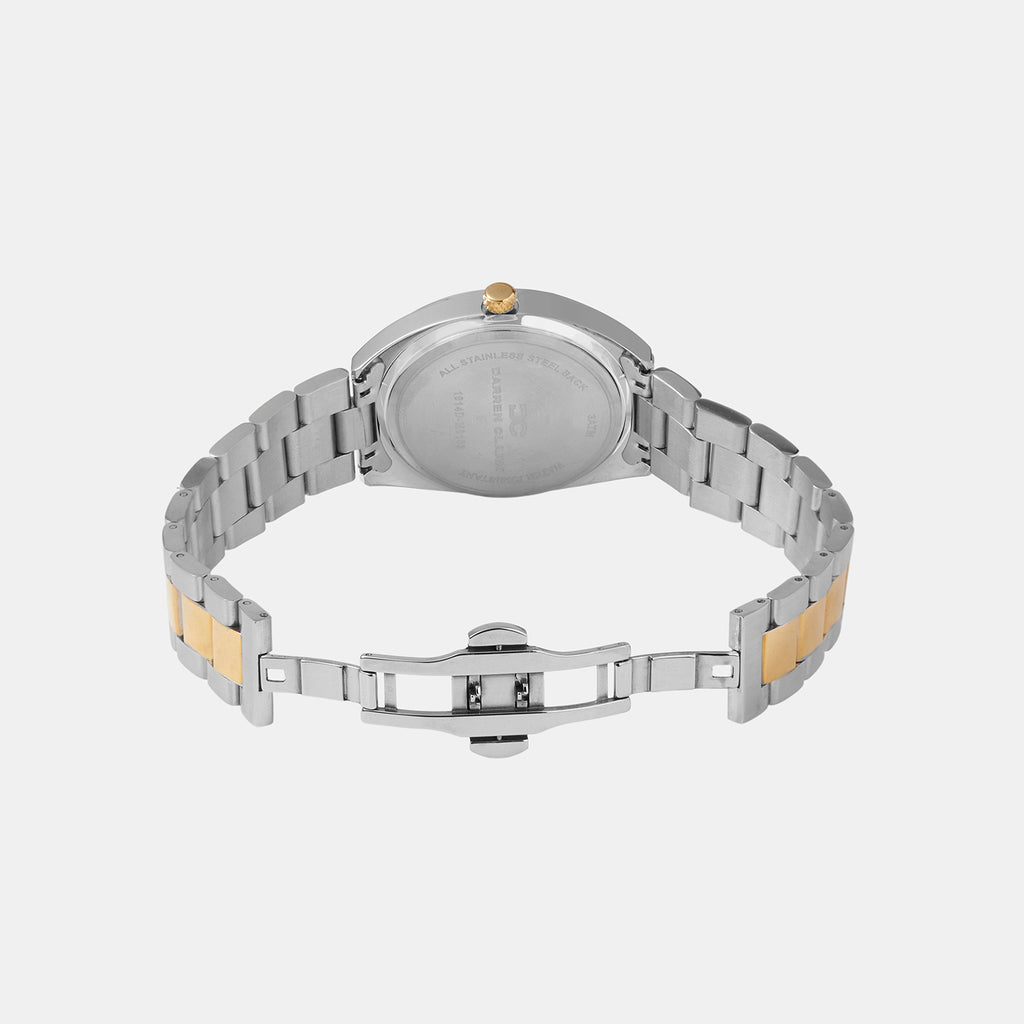 Men Quartz Silver Dial Multi-Function Metal Watch 1014D-M0103