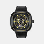 P Series Unisex Automatic Black Dial Analog Leather Watch P2B/02