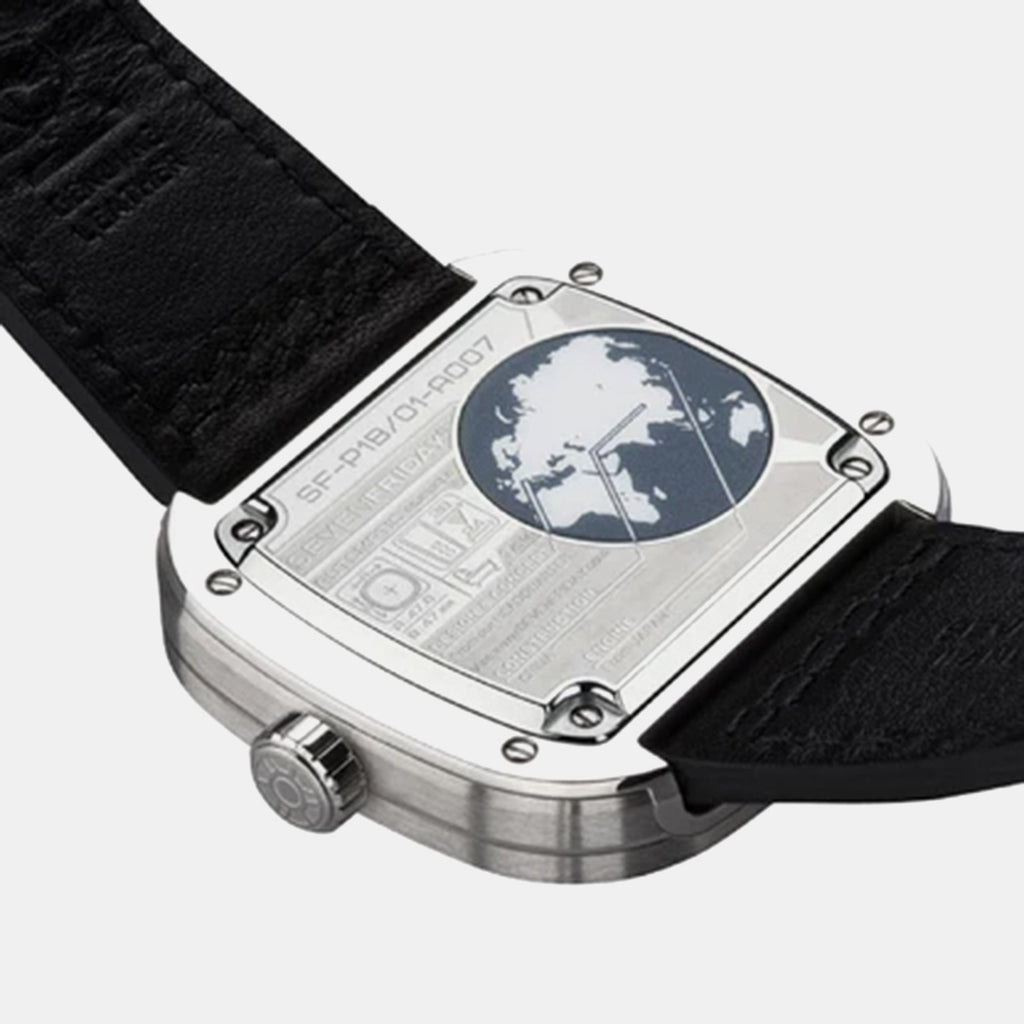 P Series Unisex Automatic Black Dial Analog Leather Watch P1B/01